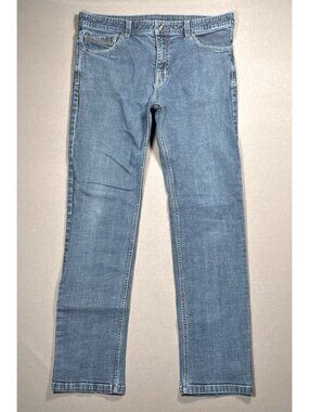 Prana Theorem Outdoor Everyday Blue Slim Fit Stretch Jean - Men Size 34 X 30
